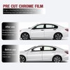 iwannachange Side Window Chrome Delete Vinyl Wrap Overlay fit for