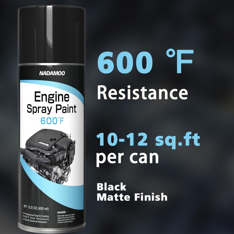 NADAMOO High Heat Engine Spray Paint - High Temperature Resistant