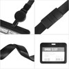 2 Pieces ID Card Holder with Lanyard for Office, Hard