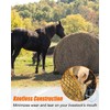 MQLPXI 6x6Ft Round Bale Hay Net, Knotless Slow Feeder Hay