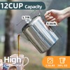 MEREZA Camping Percolator Coffee Pot 12 Cup Stove Top Coffee