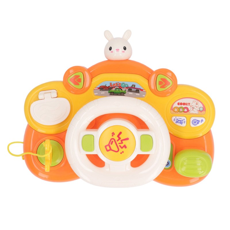 Baby Steering Wheel Toy Multifuntional Lighting Effects Educational Musical Steering