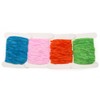12 Pieces Cards 60M Worms Rayon Yarn Tinsel Chenille Floss