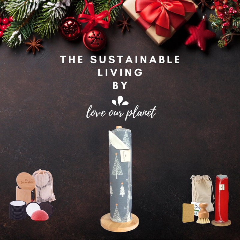 Love Our Planet 1Ply 10 Reusable Unpaper Towels, Eco Friendly
