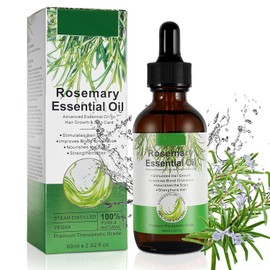 Aceite de Romero para Cuidado de la piel Hair, Aceite Esencial Romero Crecimiento del Cabello Aromaterapia Rosemary Oil Uso Difusore, Humidificador, Pieles Masajes o Cabello - 30 ml