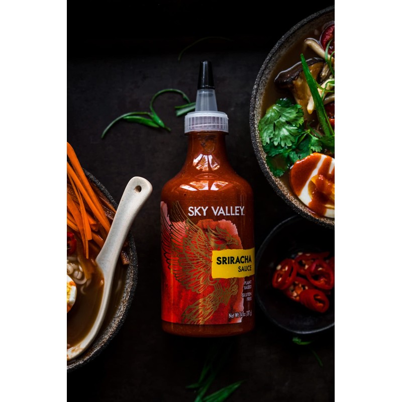 Sky Valley Sriracha Sauce - Hot Sauce, Made with Red