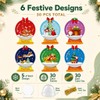 30 Pack Merry Christmas Candy Domes Holder Cards, Xmas Candy
