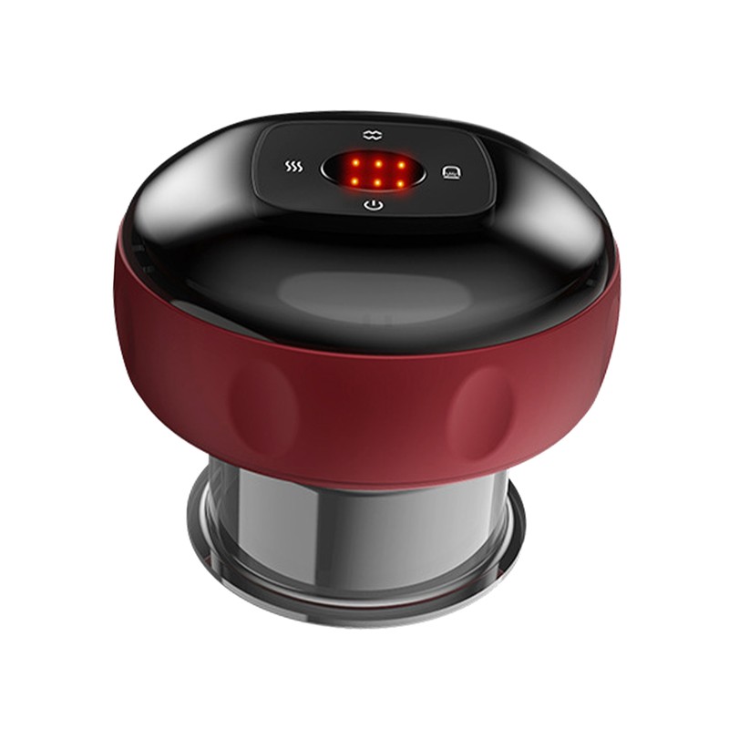 Electric Vacuum Cupping Massager Hot Compress 6 Gears Suction Flameless