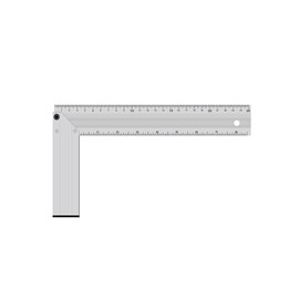 L-Shaped 90 Degree Angle Ruler 25cm/9in Measuring Ruler Aluminum Alloy Woodworking Ruler Right Angle Ruler Framing Tools for Carpenter Engineer