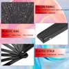 Glitter bling Large Folding Fan-Hand Fan Rave Clack Popping Fan