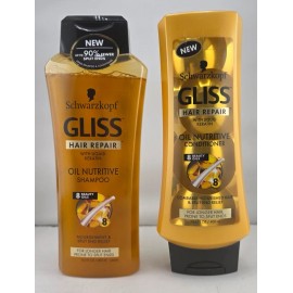 Gliss Hair Repair Conditioner + Gliss oil nutritive shampoo