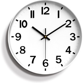 Lottogo Wall Clock 12 Inch Silent Non Ticking Wall Clock for Living Room Multiple Colours Available