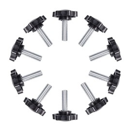 INCREWAY M6/M8/M10 x 25mm Knurled Screw with Plum Blossom Handle