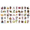 100pcs Pirate-themed Temporary Tattoo Stickers: Turn into a Bold Pirate