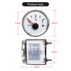 White 0-30 ohm Fuel Gauge Fit for Cars Motorcycles Ships