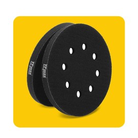 2 Pack 5 Inch 8 Holes Soft Density Interface Pads 5" Hook and Loop Sponge Cushion Buffering Backing Pads