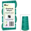 Pack of 4 spools overlock sewing thread, turquoise, 2743 m,