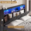 BTHFST Queen Bed Frame with Outlets and USB Ports, LED