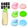 6 Pack Silicone Milk Bottle Caps, 48mm Diameter Glass Jug