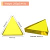 MECCANIXITY 200g Stained Glass Mosaic Triangle 14mm Bright Yellow Glass