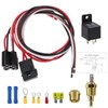 Ronybuy Electric Fan Relay Kit 40 AMP Automotive Relay Thermostat