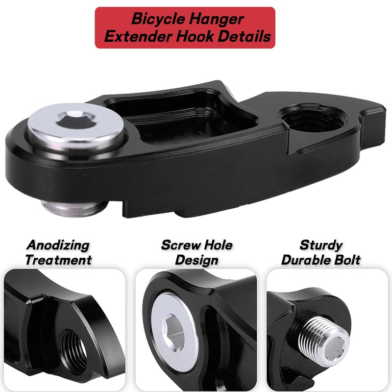 VGEBY Bicycle Rear Derailleur Extender, Bicycle Derailleur Hanger Extender Rear
