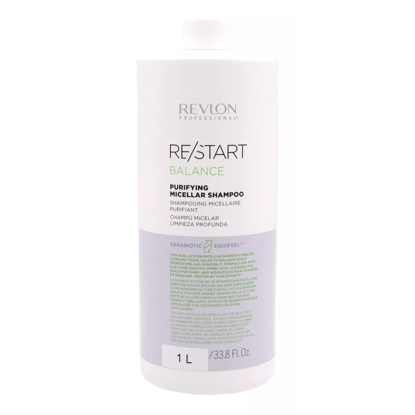 REVLON PROFESSIONAL RESTART Shampoo Limpieza Profunda Restart Purifying Micellar 1000ml