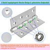 CDDCWZ Pack of 2 Hinges Stainless Steel Door Hinge 100