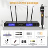 Fesley X Wireless Microphone System: Handheld 500ft UHF Range Dynamic