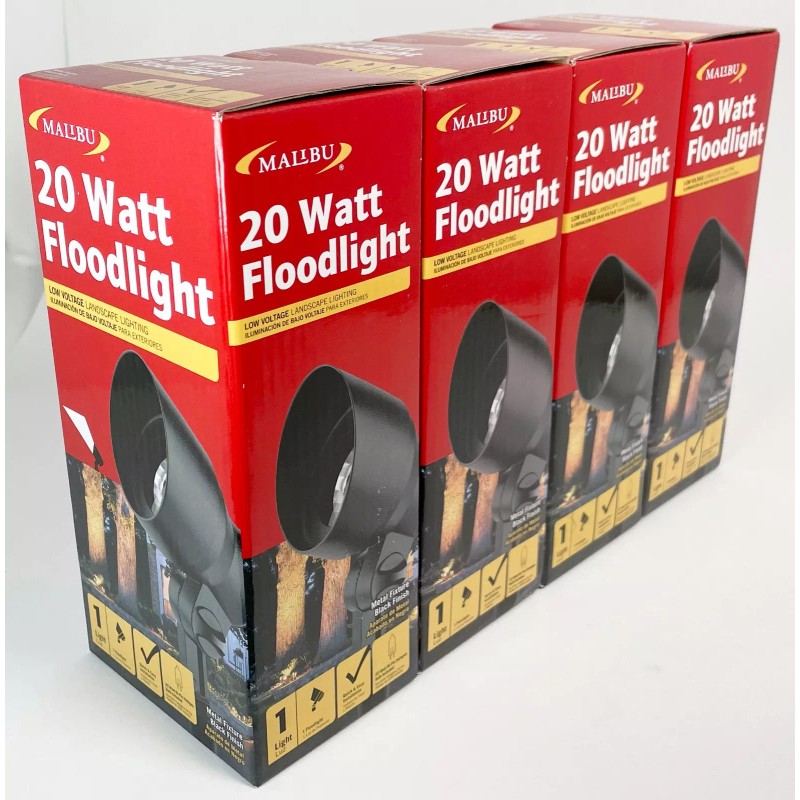 Malibu 9604 20W Landscape Lights Outdoor Floodlight Weatherproof Metal -