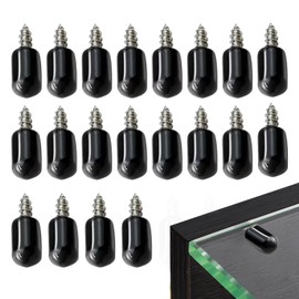 Shelf Support Pegs, 20 PCS Metal Shelf Support Stud Pegs, Shelf Holder Support Pins Cabinet Shelve Support, Screw Shelf Support Pegs with Non-Slip Rubber Sleeve for Kitchen Cabinets Wine Cabinet
