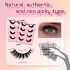 BTLLSSH Faux Mink Lash Extensions - Reusable 8 Pair Strip