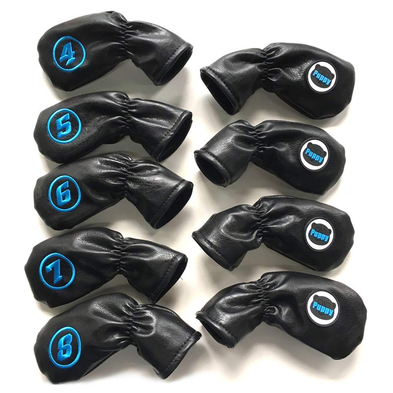 Sunbro Golf Luxury Embroidered Puppy Iron Cover Golf Head Covers