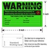easykart labels 50 Parking Violation Sticker - Vehicle Illegally Parked