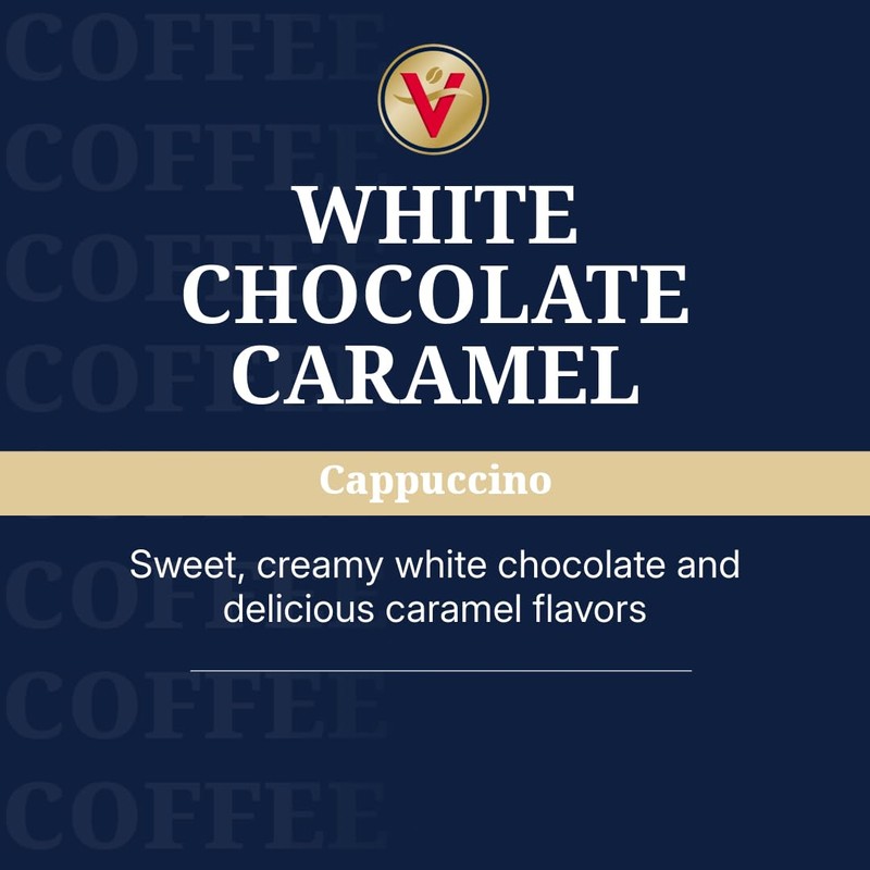 Victor Allen's Coffee White Chocolate Caramel Flavored Cappuccino, 42 Count,