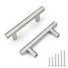 Probrico 25 Pack 64mm(2.5inch) Hole Centers Cabinet Handles Stainless Steel