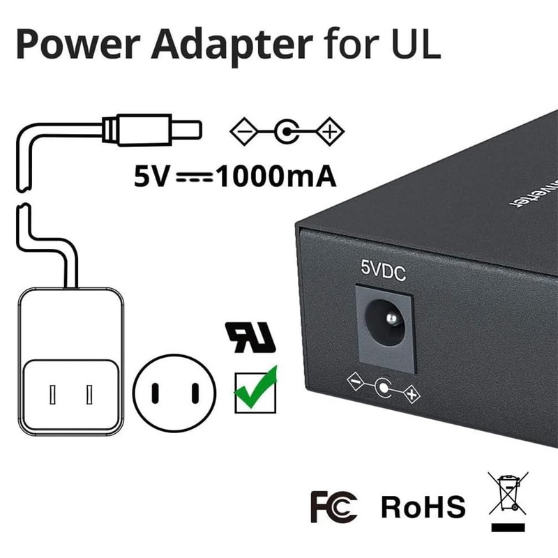 10Gtek a Pair of Gigabit Bidi Fiber to Ethernet Media