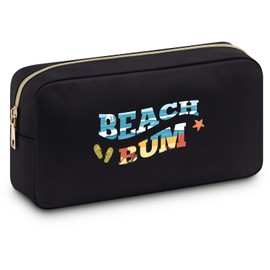 Funny Beach Gifts for Women Beach Themed Makeup Bag for Girl Beach Lover Friend Vacation Summer Weekend Presents for Sister Bestie Daughter Birthday Graduation Trip Toiletry Bag