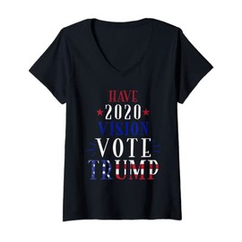 Womens Trump 2020 Campaign Merchandise for Republican Activist V-Neck T-Shirt