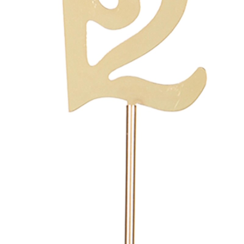 6pcs Metal Wedding Table Numbers Rust Prevention Thickened Tall Table