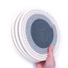 Alnicov Round Placemats Cotton Woven Rattan Heat Resistant Non-Slip Washable