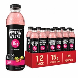 HydraShot Protein Water, Fresa Kiwi, 12 Pack