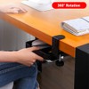 YANGHX Mouse Tray Clamp Under Desk Mouse Platform Clamp On