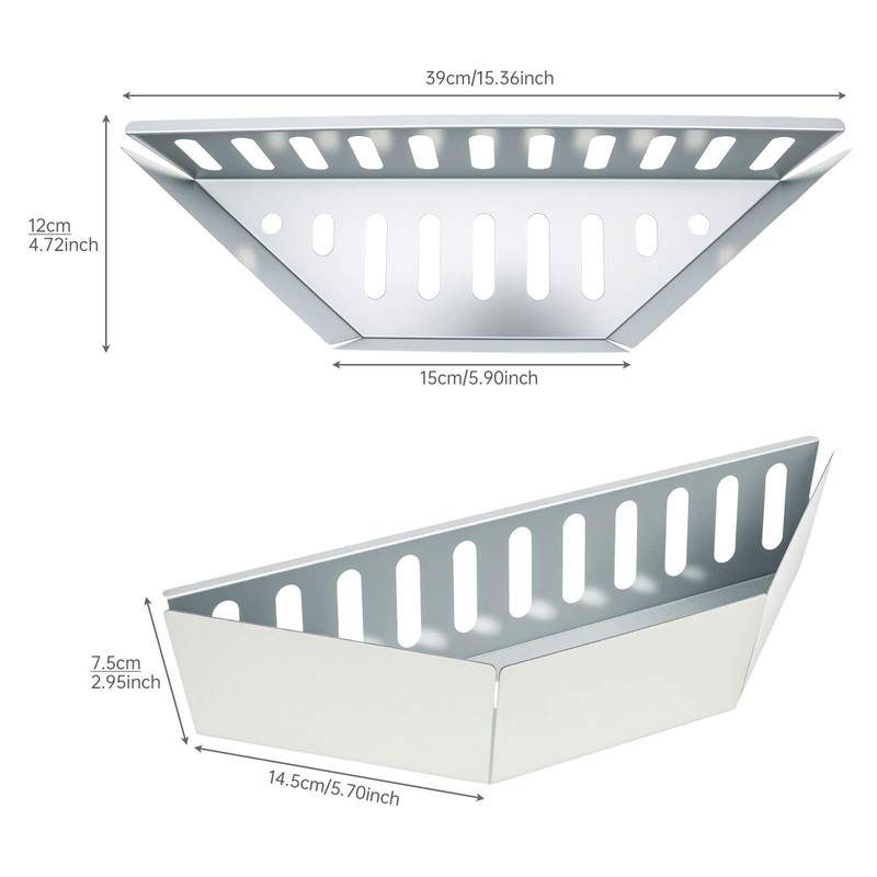 Stainless Steel Charcoal Baskets 2pcs for Grill, Charcoal Holders for