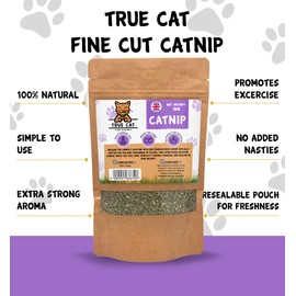 True Cat - Premium Fine Blend Catnip for Cats | Extra Strong | Cat Toys | Cat Treats | 100% Naturally Dried - 30g