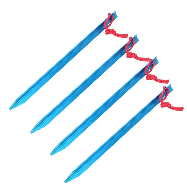 4PCS Aluminium Alloy Outdoor Lengthen Ultralight 23cm Hex Tent Stakes
