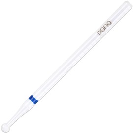 PANA 3/32" Shank Size Professional Ball Shaped White Ceramic Bit Medium Grit - Nail Drill Bit for Dremel Machine