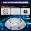 DouSeiAi 12V 45W RGB Color-Change LED Pool Light with Remote,