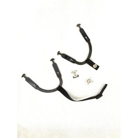 Adjustable Hockey Helmet Chin Strap with Detachable Ear Loops - Replacement Kit for Ice Hockey Helmets ，Enhanced Protection, Comfort Fit & Easy Installation (‎Black)