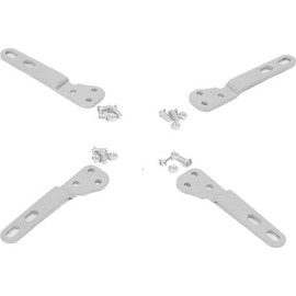 VideoSecu VESA Extender Adapter Extension Plate for TV Wall Mount Bracket, LCD LED Mount Accessory (Silver Color) MLE100S W40